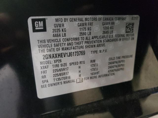 Photo 10 from auction – 2018 CHEVROLET EQUINOX LS with VIN 2GNAXHEV1J6173769