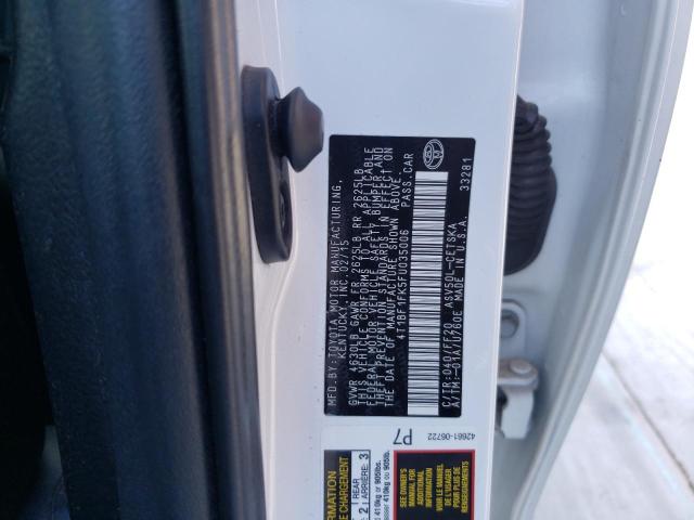 Photo 10 from auction – 2015 TOYOTA CAMRY LE with VIN 4T1BF1FK5FU035006