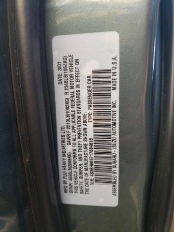 Photo 10 from auction – 2001 SUBARU LEGACY OUT with VIN 4S3BH665717664618