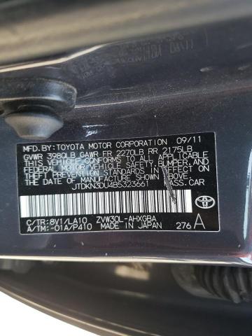 Photo 10 from auction – 2011 TOYOTA PRIUS with VIN JTDKN3DU4B5323661