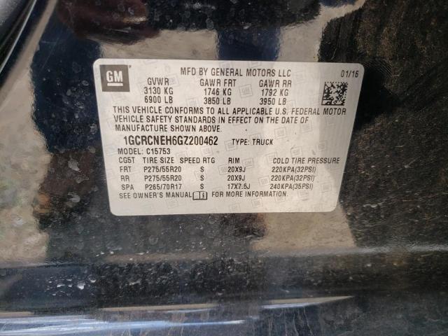 Photo 10 from auction – 2016 CHEVROLET SILVERADO with VIN 1GCRCNEH6GZ200462