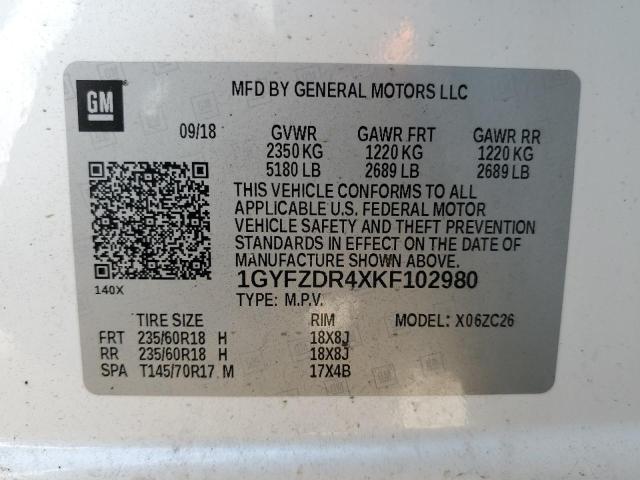 Photo 10 from auction – 2019 CADILLAC XT4 PREMIU with VIN 1GYFZDR4XKF102980