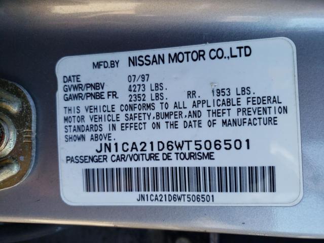 Photo 10 from auction – 1998 NISSAN MAXIMA GLE with VIN JN1CA21D6WT506501