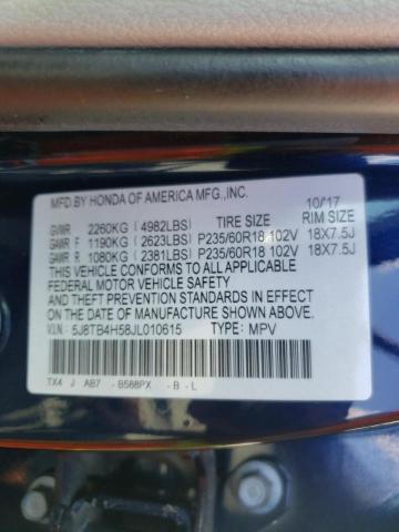 Photo 10 from auction – 2018 ACURA RDX TECHNO with VIN 5J8TB4H58JL010615