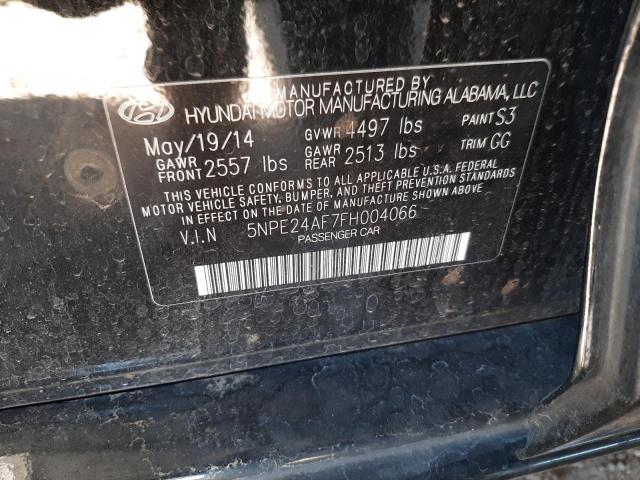 Photo 10 from auction – 2015 HYUNDAI SONATA SE with VIN 5NPE24AF7FH004066