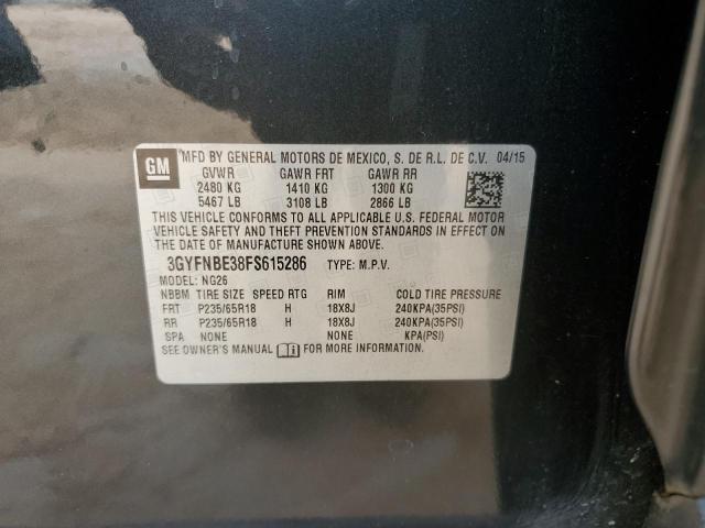 Photo 10 from auction – 2015 CADILLAC SRX LUXURY with VIN 3GYFNBE38FS615286