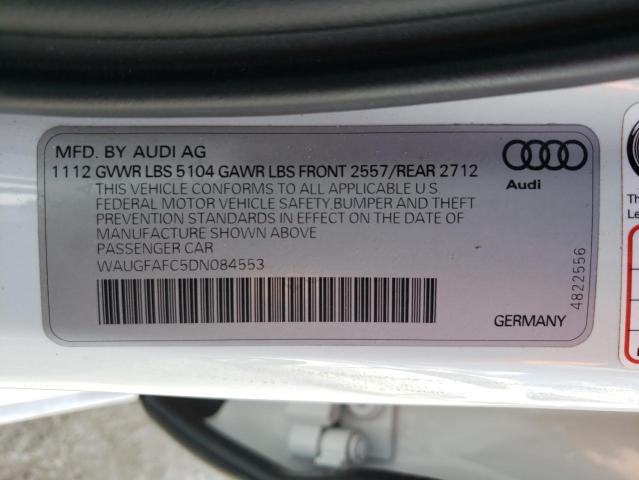 Photo 10 from auction – 2013 AUDI A6 PREMIUM with VIN WAUGFAFC5DN084553