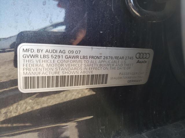 Photo 10 from auction – 2008 AUDI A6 3.2 QUA with VIN WAUDH74F88N047550