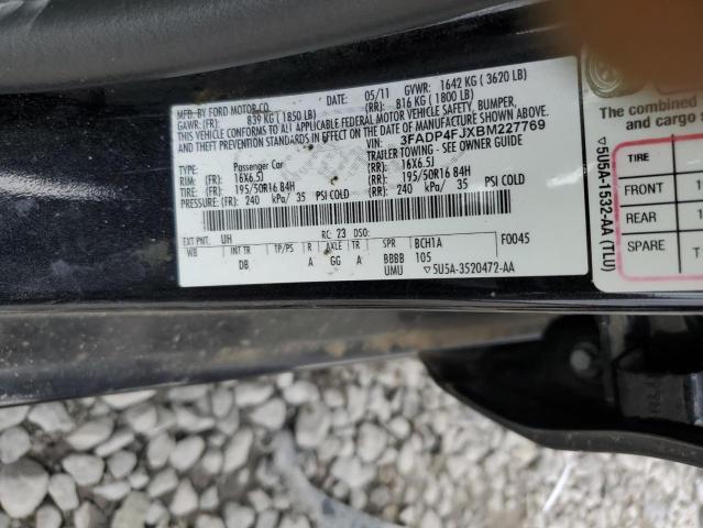 Photo 10 from auction – 2011 FORD FIESTA SES with VIN 3FADP4FJXBM227769
