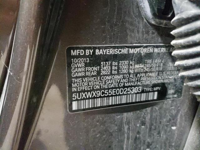 Photo 10 from auction – 2014 BMW X3 XDRIVE2 with VIN 5UXWX9C55E0D25303