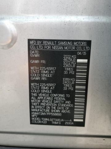 Photo 10 from auction – 2015 NISSAN ROGUE S with VIN KNMAT2MV7FP558893