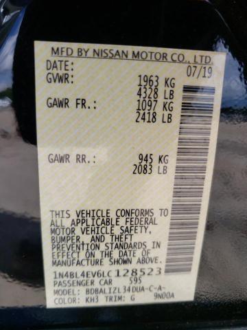 Photo 10 from auction – 2020 NISSAN ALTIMA SL with VIN 1N4BL4EV6LC128523