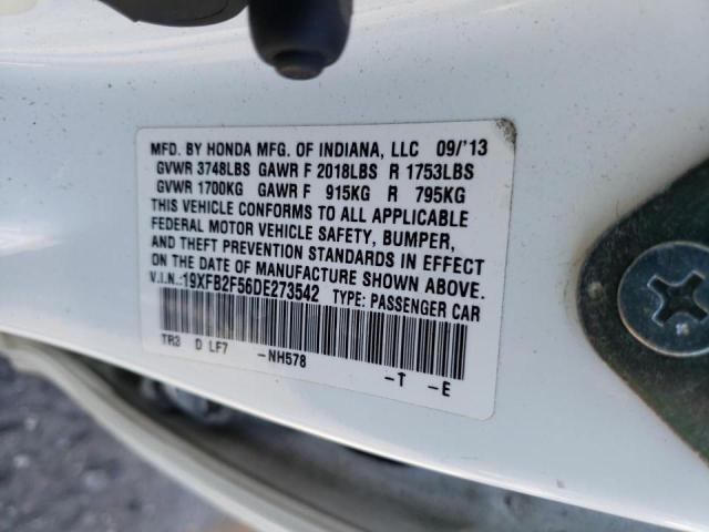 Photo 10 from auction – 2013 HONDA CIVIC LX with VIN 19XFB2F56DE273542