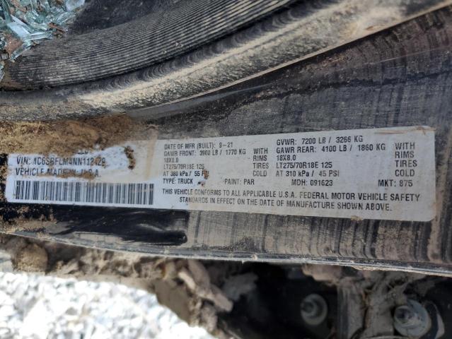 Photo 10 from auction – 2022 RAM 1500 REBEL with VIN 1C6SRFLM4NN112429