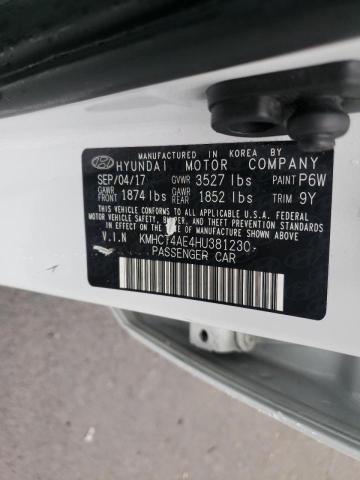 Photo 10 from auction – 2017 HYUNDAI ACCENT SE with VIN KMHCT4AE4HU381230