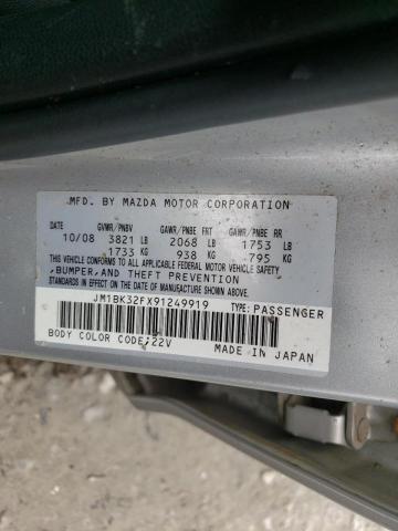 Photo 10 from auction – 2009 MAZDA 3 I with VIN JM1BK32FX91249919