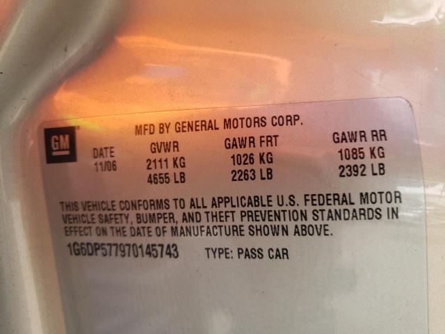 Photo 10 from auction – 2007 CADILLAC CTS HI FEA with VIN 1G6DP577970145743