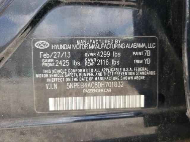 Photo 10 from auction – 2013 HYUNDAI SONATA GLS with VIN 5NPEB4AC8DH701832