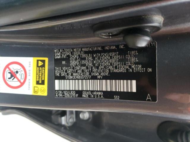 Photo 10 from auction – 2011 TOYOTA HIGHLANDER with VIN 5TDBK3EH6BS072517