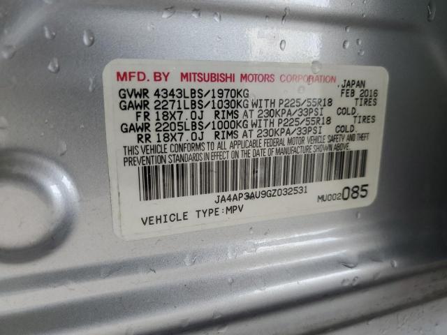 Photo 10 from auction – 2016 MITSUBISHI OUTLANDER with VIN JA4AP3AU9GZ032531