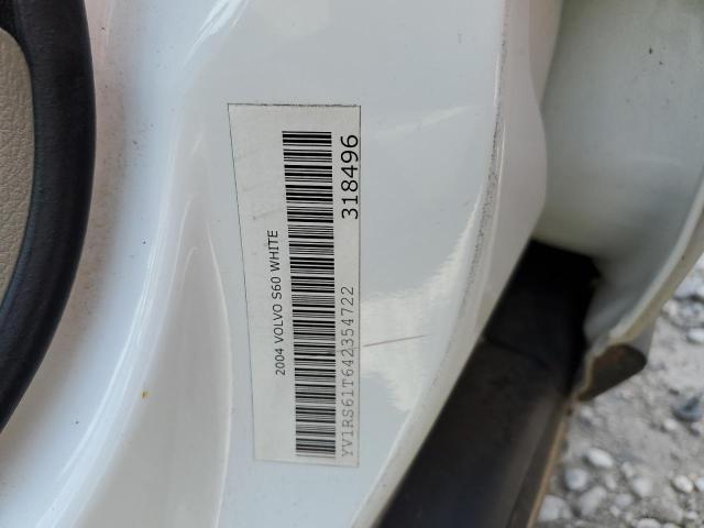 Photo 10 from auction – 2004 VOLVO S60 with VIN YV1RS61T642354722