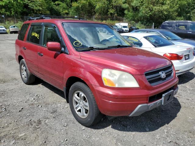 HONDA PILOT 2005 with VIN 5FNYF186X5B058660 - Photo from auction