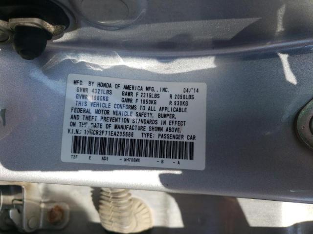 Photo 10 from auction – 2014 HONDA ACCORD EX with VIN 1HGCR2F71EA205686