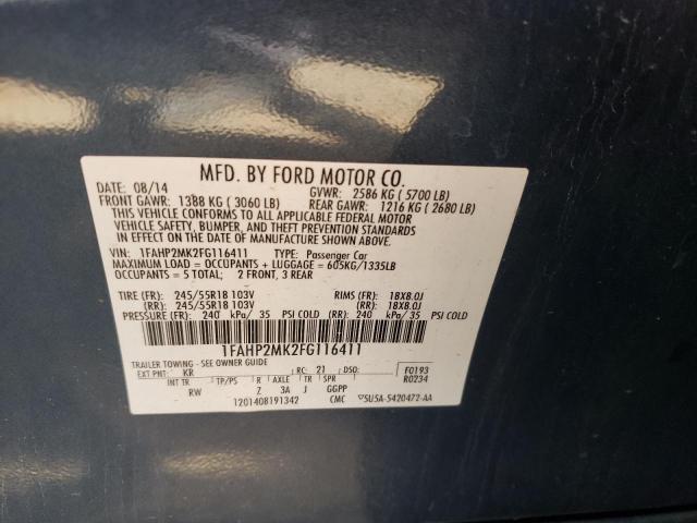 Photo 10 from auction – 2015 FORD TAURUS POL with VIN 1FAHP2MK2FG116411