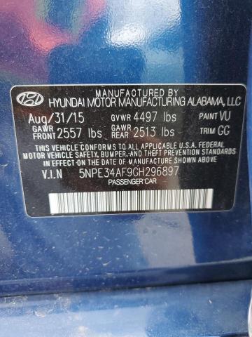Photo 10 from auction – 2016 HYUNDAI SONATA with VIN 5NPE34AF9GH296897