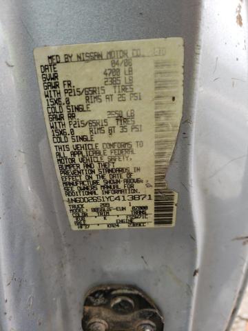 Photo 10 from auction – 2000 NISSAN FRONTIER K with VIN 1N6DD26S1YC413871