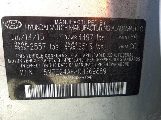 Photo 10 from auction – 2016 HYUNDAI SONATA SE with VIN 5NPE24AF8GH269869