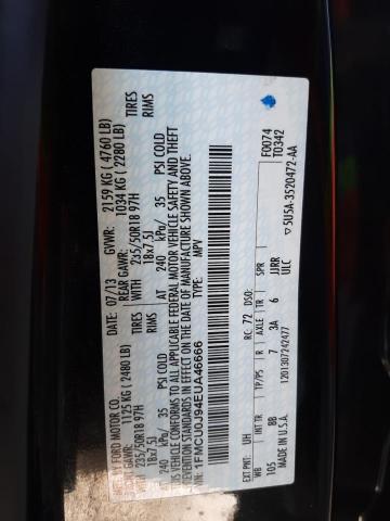 Photo 10 from auction – 2014 FORD ESCAPE TIT with VIN 1FMCU0J94EUA46666
