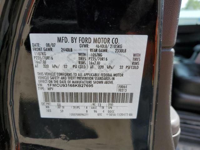 Photo 10 from auction – 2008 FORD ESCAPE XLT with VIN 1FMCU93168KB27695