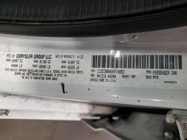 Photo 10 from auction – 2013 CHRYSLER 200 TOURIN with VIN 1C3CCBBB0DN714853