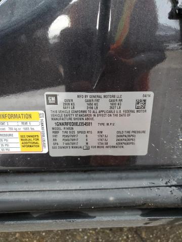 Photo 10 from auction – 2014 CHEVROLET TRAVERSE L with VIN 1GNKRFED8EJ354581