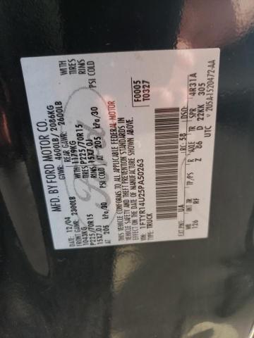 Photo 10 from auction – 2005 FORD RANGER SUP with VIN 1FTYR14U25PA50263