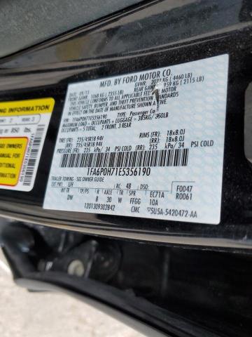 Photo 10 from auction – 2014 FORD FUSION SE with VIN 1FA6P0H71E5356190