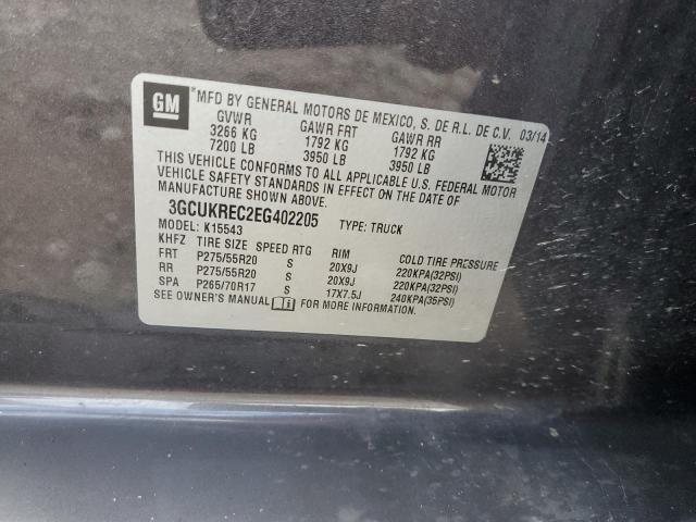 Photo 10 from auction – 2014 CHEVROLET SILVERADO with VIN 3GCUKREC2EG402205