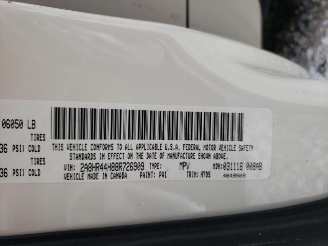 Photo 10 from auction – 2008 CHRYSLER TOWN & COU with VIN 2A8HR44H88R726909
