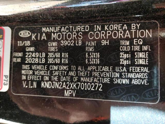 Photo 10 from auction – 2019 KIA SOUL with VIN KNDJN2A2XK7010272