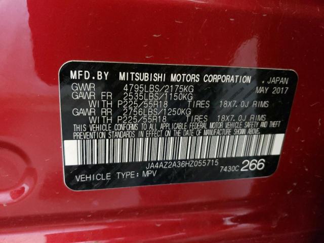 Photo 10 from auction – 2017 MITSUBISHI OUTLANDER with VIN JA4AZ2A36HZ055715