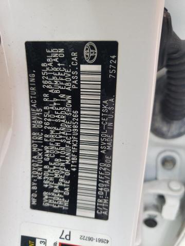 Photo 10 from auction – 2015 TOYOTA CAMRY LE with VIN 4T1BF1FK3FU985266