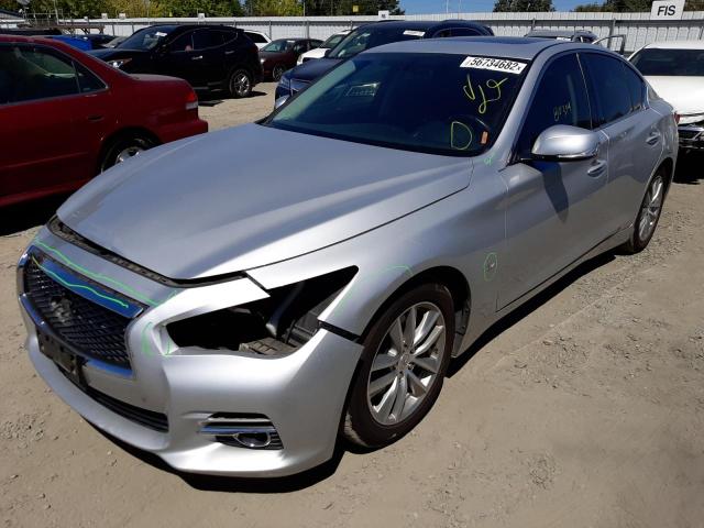 Photo 2 from auction – 2014 INFINITI Q50 BASE with VIN JN1BV7AP1EM690164