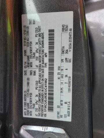 Photo 10 from auction – 2014 FORD ESCAPE TIT with VIN 1FMCU0J93EUC41982