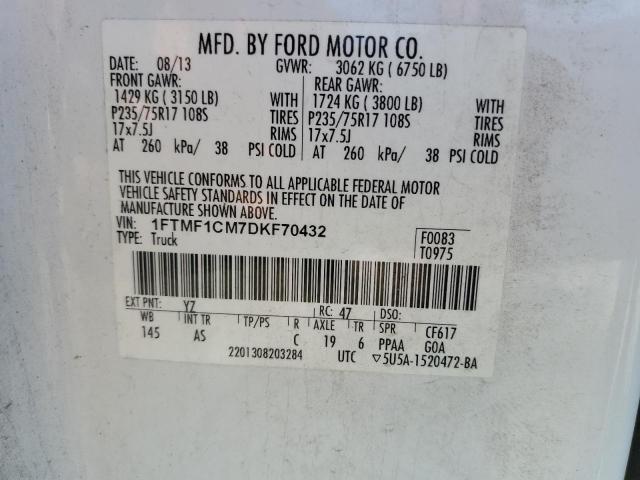 Фото 10 с аукциона – 2013 FORD F150 с VIN 1FTMF1CM7DKF70432