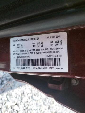 Photo 10 from auction – 2002 DODGE INTREPID S with VIN 2B3HD46RX2H158978