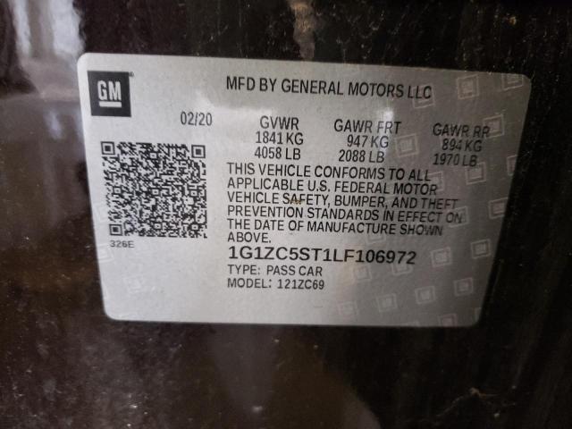 Photo 10 from auction – 2020 CHEVROLET MALIBU LS with VIN 1G1ZC5ST1LF106972