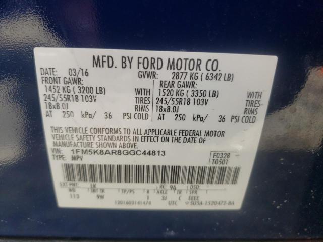 Photo 10 from auction – 2016 FORD EXPLORER P with VIN 1FM5K8AR8GGC44813