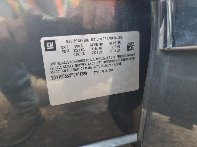 Photo 10 from auction – 2015 CHEVROLET IMPALA LTZ with VIN 2G1165S3XF9161289