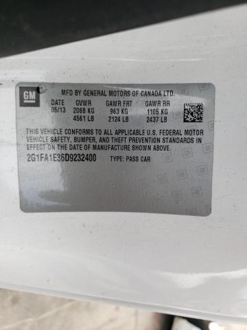 Photo 10 from auction – 2013 CHEVROLET CAMARO LS with VIN 2G1FA1E36D9232400